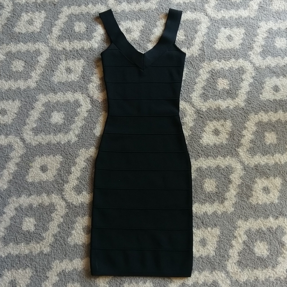 Guess by Marciano black bandage dress